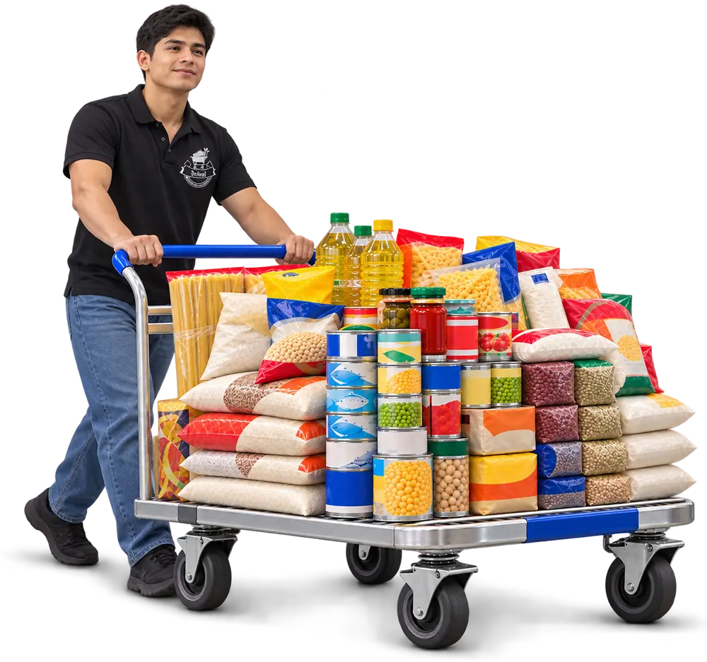 Compras de abarrotes al por mayor en BriAval