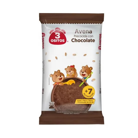 Avena 3 Ositos Chocolate 180 gr